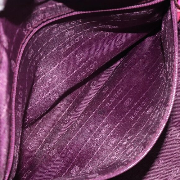 LOEWE Anagram Hand Bag Leather Pink Gold Auth yk17930 - Picture 11 of 16